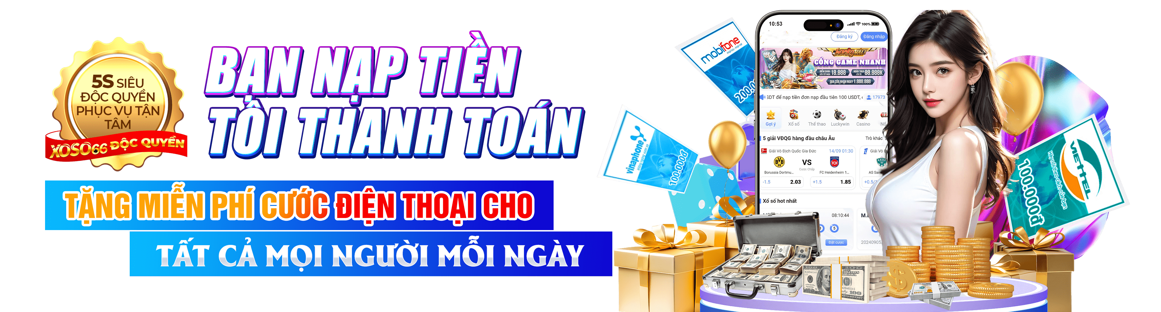 Hình ảnh quảng cáo của 789b hiển thị nền tảng và các lợi ích