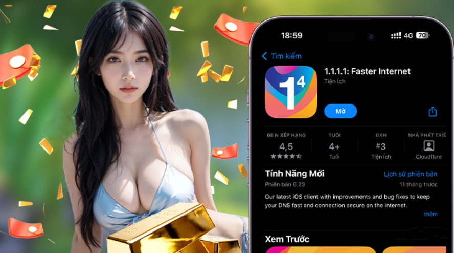 Hình ảnh quảng cáo của 789b hiển thị nền tảng và các lợi ích